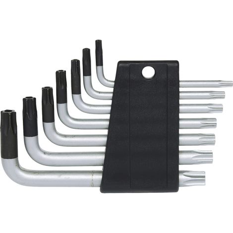 KS Tools Torx-Winkelstiftschlüssel-Satz mit Bohrung, kurz, 7-tlgTB10-TB40 - 151.4150 (1/4)