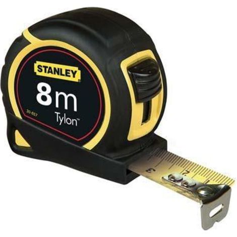 Stanley tylon flessometro metro cassa in abs e rivestimento di gomma antiscivolo variante nastro largh 13 mm lunghez 3 m