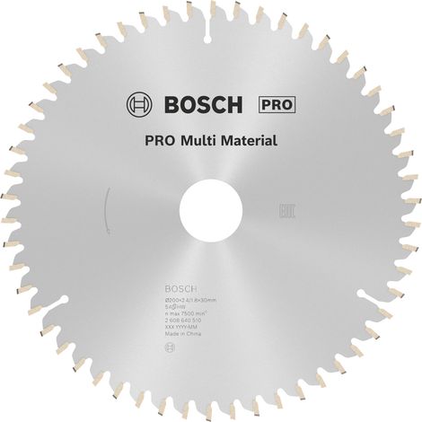 Bosch PRO Multi Material Circular Saw Blade 200 x 2.4 x 30 mm 2608640510