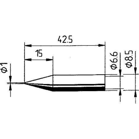 Ersa 842 BD Lötspitze Bleistiftform Spitzen-Größe 1 mm Inhalt 1 St. (1/2)