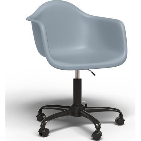 Silla De Oficina Con Reposabrazos - Silla De Escritorio Con Ruedas - Weston Estructura Negra (1/5)