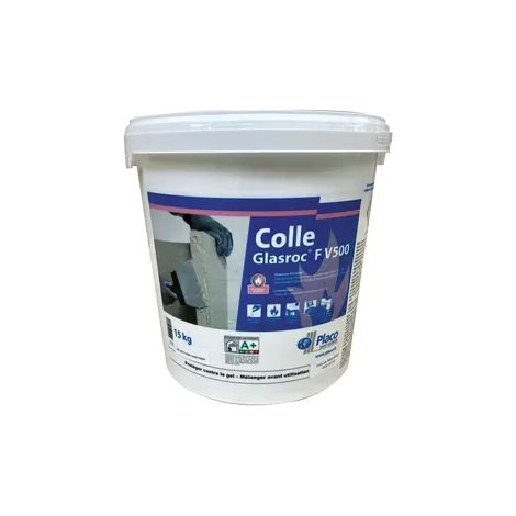 Colle Glasroc F V500 - seau de 15 kg - PLACOPLATRE