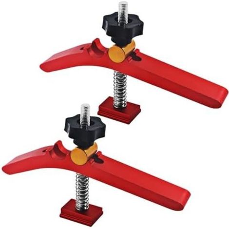CSPARKV 100x160mm 2pcs T-Track Clamp, T Track Clamp, Rail T Track Pince De Serrage Pince De Maintien En T Pince À Rainure En T Alliage D'aluminium Butée De Rail En T Pour Rail En T Outil De Travail Du (1/5)