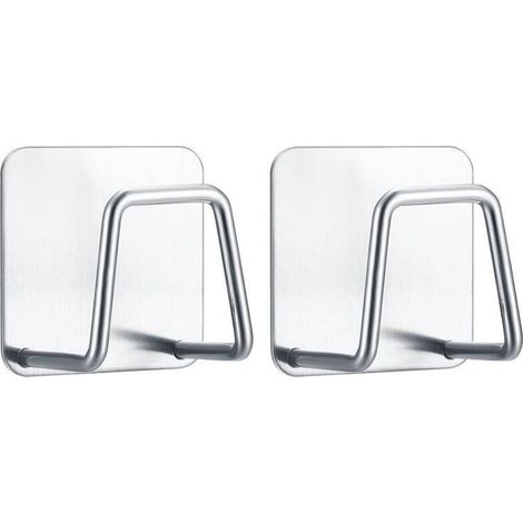 2PCS Porte Éponge pour Évier Cuisine , Support pour Éponge , Porte Éponge Auto-Adhésifs en Acier Inoxydable pour Organisation Éponges , Brosser , Torchon , Salle de (1/5)