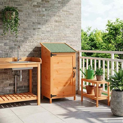 vidaXL Capanno da Giardino Marrone 59 x 56 x 113,5 cm