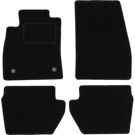 Tappetini in velluto nero per: Ford Fiesta MK8 hatchback (2017-)