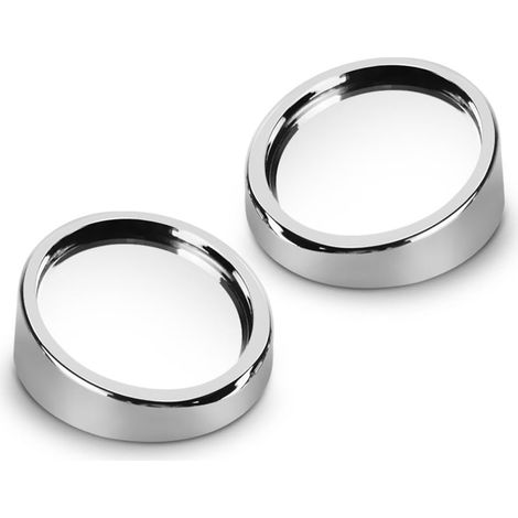 2pcs HD Miroir d'angle mort à 360 ° Rotation de voitures anti-Fog Miroir de recul (argent) (1/5)