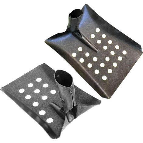 2pièces Pelle à Tamiser Multi-usages Métal Robuste pour Entretien des Canalisations Le Nettoyage Boue Travaux Extérieurs (1/5)