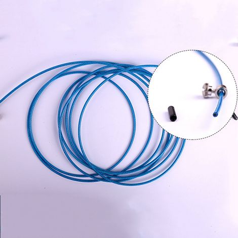 Corde à sauter réglable de qualité pour étudiants, équipement d'entraînement sportif (bleue) (1/5)