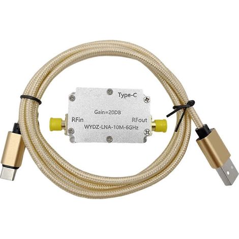 TYPE-C LAN-Hochfrequenzverstärker mit flacher Frequenzgangkurve, 10 MHz–6 GHz, Verstärkung 20 dB, HF-Signalverstärker