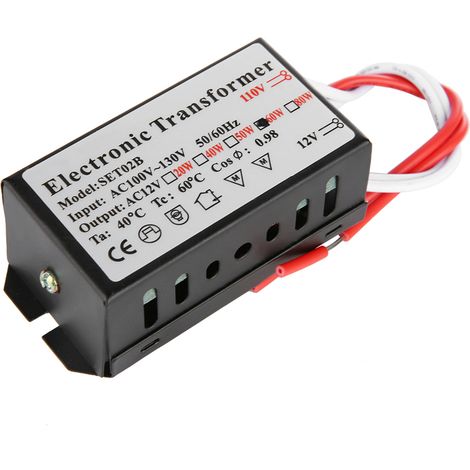Elektronischer Transformator 110 V auf 12 V, Spannungswandler, intelligentes 60-W-Netzteil (1/4)