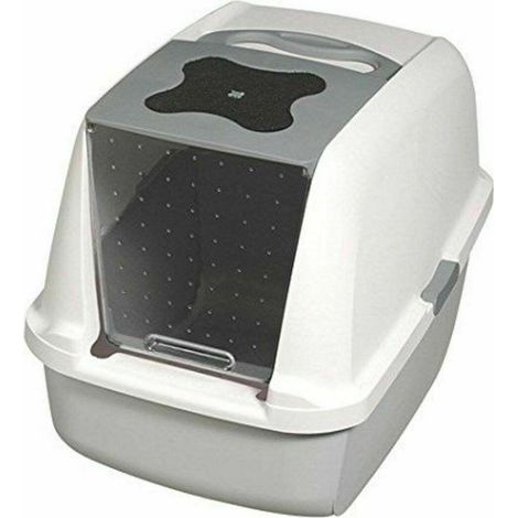 Hagen Catit AirSift Katzentoilette Grau 57x39x46,5 cm