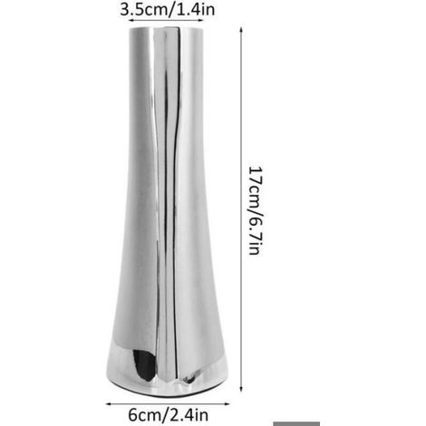 Vase - Acier Inoxydable 304 - Hauteur 17 Cm - Pour Décoration Intérieure - 1 Pièce (1/5)