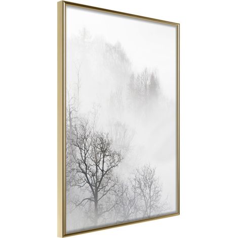 Affiche Murale Encadrée "Zero Visibility" 40 x 60 cm Or (1/2)