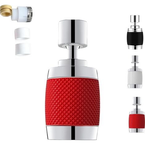 Aireador de grifo de cocina giratorio 360° - Extensión de grifo a prueba de salpicaduras con filtro - Tres modos de agua - Apto para grifos de cocina y baño (1/3)