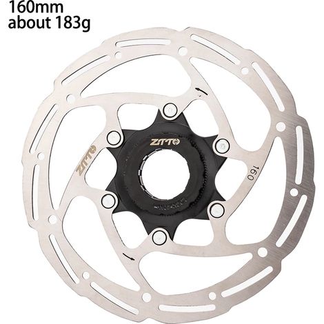 Disques de frein hydrauliques ZTTO pour VTT 140/160/180/203 mm avec bague de verrouillage, disque de frein Center Lock pour vélo de route (1/5)