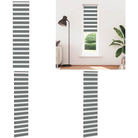 vidaXL Store zèbre gris foncé largeur du tissu 50,9 cm polyester (1/5)