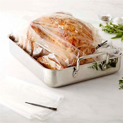 Sac à Mariner - 20 x 25,6 Pouces - Capacité 15,9 kg - Matériau Alimentaire Épais - Avec 2 Cordons en Coton - Lot de 5 (1/5)
