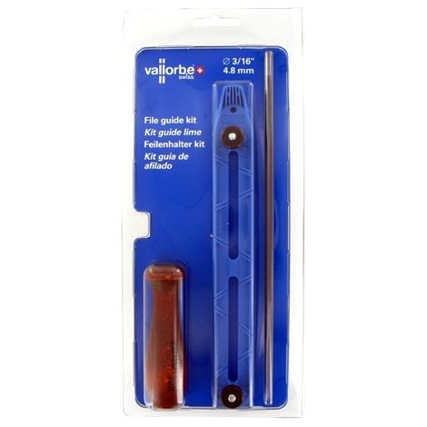 Pack VALLORBE 1 lime ronde diamètre 4,8mm + accessoires pour chaînes .325"
