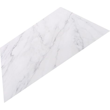 Plateau en Marbre Naturel Blanc Résistant aux Taches et Léger, Planche de Rangement Multifonction Cuisine et Salle de Bain, Design Nordique Moderne'-'-