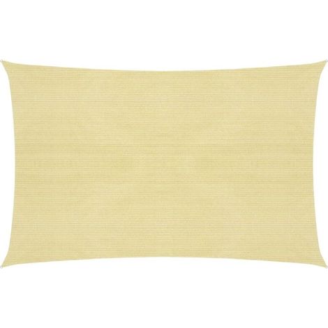 Voile d'ombrage Voile de parasol - 160 g/m² Beige 2x2,5 m PEHD BV188479 - BonneVie