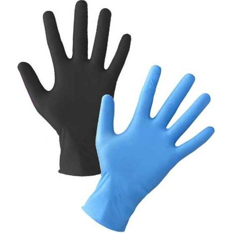 Gants jetables en nitrile XL BIKETEC, 100 pièces, en caoutchouc de service