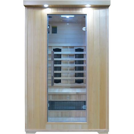 Bagno Italia Sauna a Infrarossi cm 120x120 2 posti con luci profumoterapia radio (1/3)