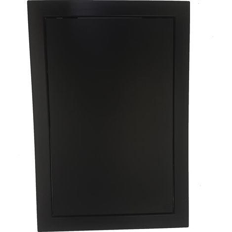 Schwarze Inspektionstür 300x300 mm