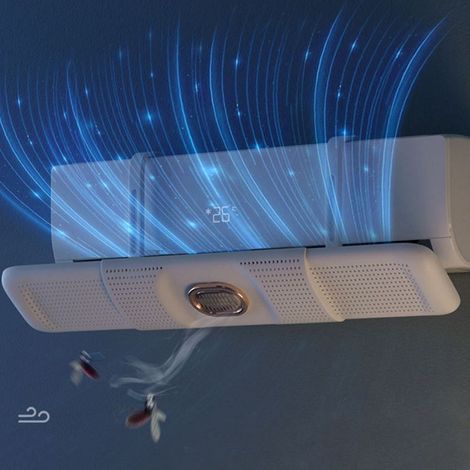 Déflecteur D'Air pour Climatiseur Anti-Vent Direct et Baffle Rafraîchissant avec Angle Modifiable et Protection Accouchée (1/5)