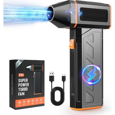 Soufflette Air Comprimé, Souffleur Batterie 130 000 tr/min, Mini Souffleur Sans Fil Puissant 3 Vitesses à Grande Vitesse, Souffleur Electrique pour PC, Voiture, Clavier, Remplace le Bombe Air Sec (1/5)