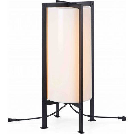 Markslojd GARDEN Lampe de table cylindres cadre 54cm 6W blanc, noir, IP44 (1/2)