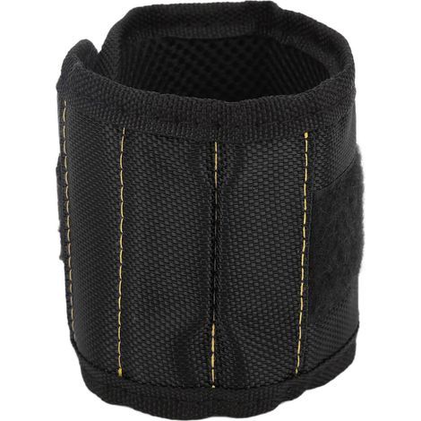 Wasserdichtes Magnetarmband mit 2 Magneten zur Aufbewahrung von Schrauben, Nägeln und Bohrern (schwarz) (1/5)
