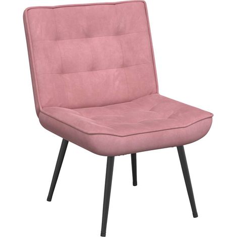 Maison Exclusive - Poltrona Relax 64x74x84 cm Rosa in Velluto (1/5)