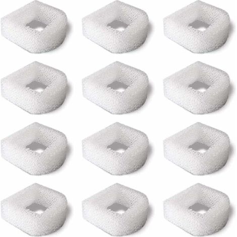 Filtre en Mousse de Rechange Accessoire (Pack de 12) pour Fontaine à Eau pour Chat Chien Animaux- Compatible avec Fontaines en Céramique et Fontaines Drinkwell 360 en Acier (1/5)