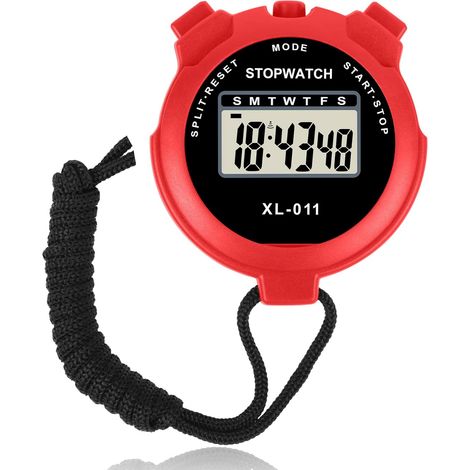 Digitale sport Stoppuhr Großes écran minuterie Wecker (1/5)