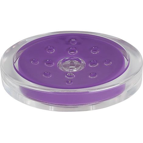 Porte savon Acrylique SYDNEY Violet Spirella (1/2)