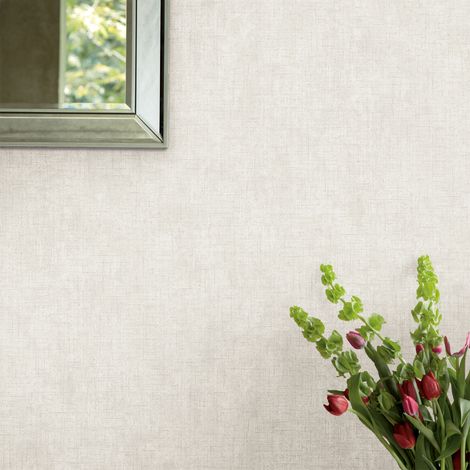 Papier peint intissé Laura Ashley Plain Pale Dove 1005 x 52cm Beige grisé (1/5)