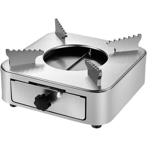 Réchaud à alcool portable en acier inoxydable, tiroir extérieur, pour pique-nique, maison, restaurant, mini-chaudière, réchaud de cuisson portable (1/5)