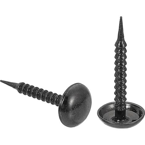 Clous de Tapisserie, 8x20mm Clous de Meubles à Têtes Rondes pour Canapés Lits Projets DIY, Noir (1/5)
