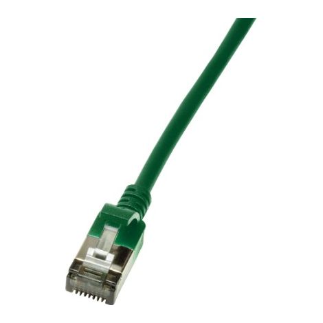 LogiLink Slim U/FTP cable de red Verde 1 m Cat6a U/FTP (STP)