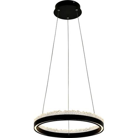 Lampada a sospensione nera anello Ø40 LED 30W REGI Zuma Line (1/5)