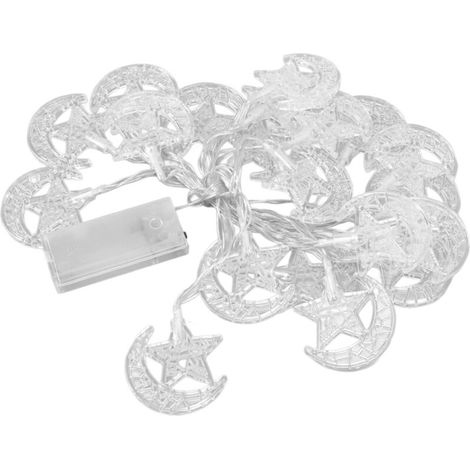 20 LED Ramadan Fairy Chain Lamp Ornament Eid Mubarak Chain Lights 3 metri per matrimoni e feste di compleanno (1/4)