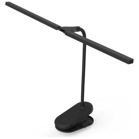 Lampe de Bureau Lampe d'étude Pince LED étudiant Soins des Yeux créatif Rechargeable USB dortoir étude Chambre Lecture Lampes de Bureau,Noir [1500mAh] (1/2)