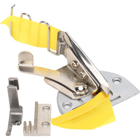 Pince double plieuse 30mm pour machine à coudre industrielle, accessoire de surpiqûre et ourlet, fixation de liage.