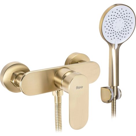Shower Faucet Rea Drop Brush Gold (1/5)