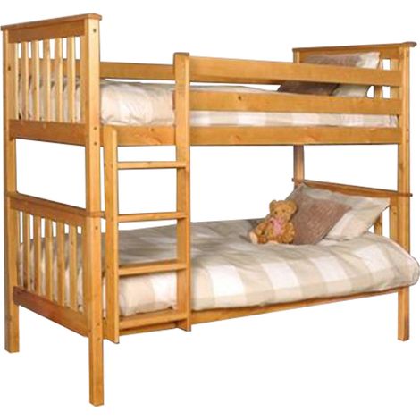 Wooden Bunk Bed in Caramel