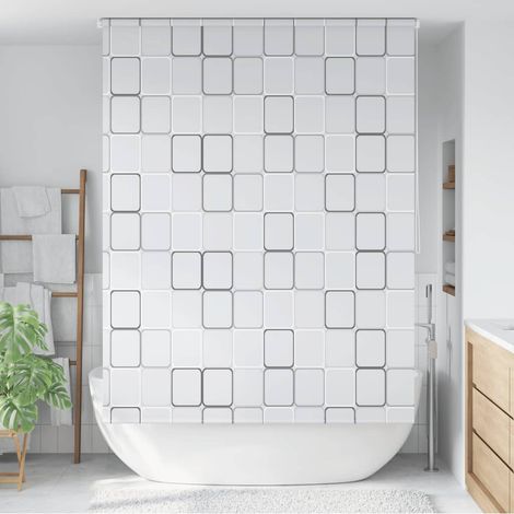 Persiana enrollable de ducha cuadrados 160x240 cm vidaXL