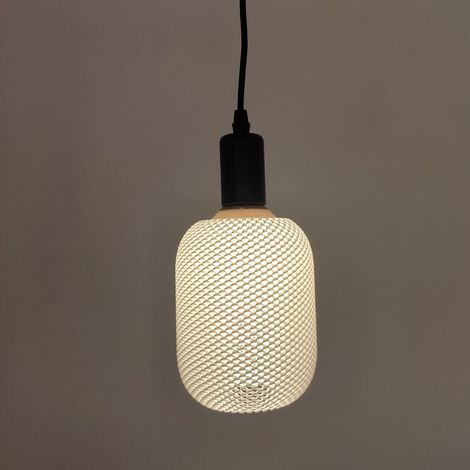 Bombilla LED decorativa cilindro 3D blanco 120x192mm  E27 · 4,6W · 3000K (1/3)