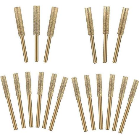 18pcs Diamond Chainsaw Sharpener Burr Stone Sharpening Tool-4m, 4.8mm 5.5mm Grinding Wheels And Sharpening Chainsaw--for Ceramics, Jade Glass, Cemente (1/4)