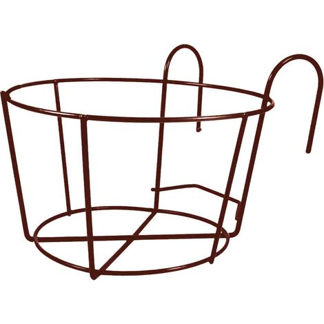 Étagère à fleurs de balcon en fer forgé, support suspendu pour pots de fleurs, étagère à fleurs vertes pour balcon, étagère de rangement d'intérieur (1/5)